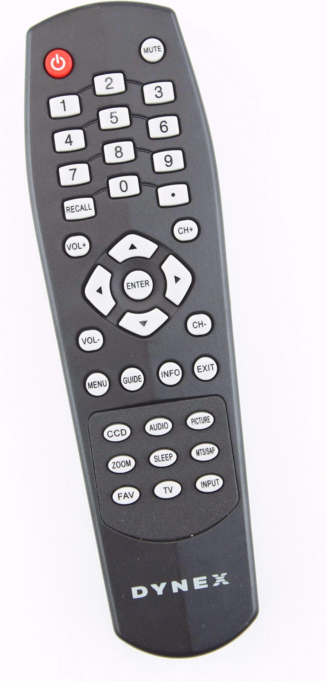 Dynex LCD TV Remote Control Z49.24S06.005 Z4924S06005 Supplied with Models: DX-24E150A11 DX-32E150A11