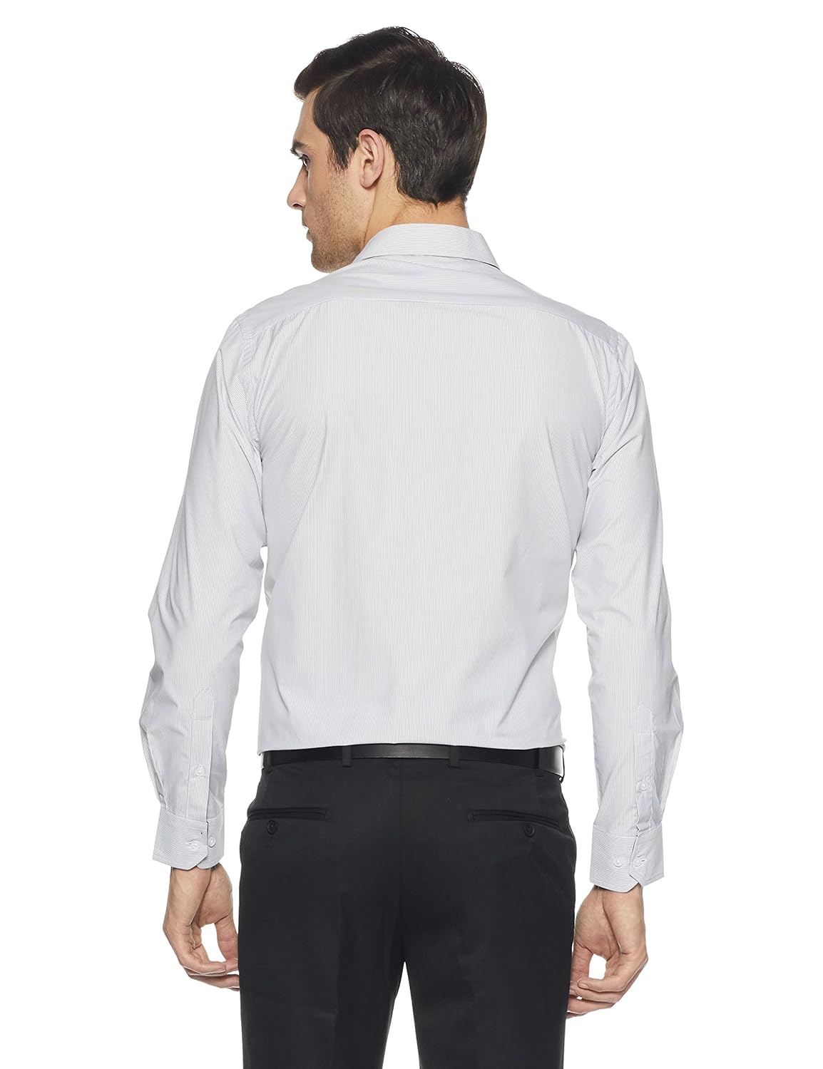 diverse men's striped regular fit formal shirt