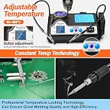 Preciva Soldering Station 927IV 130W Magnifier 5 Tips Dual LCD Display view 5