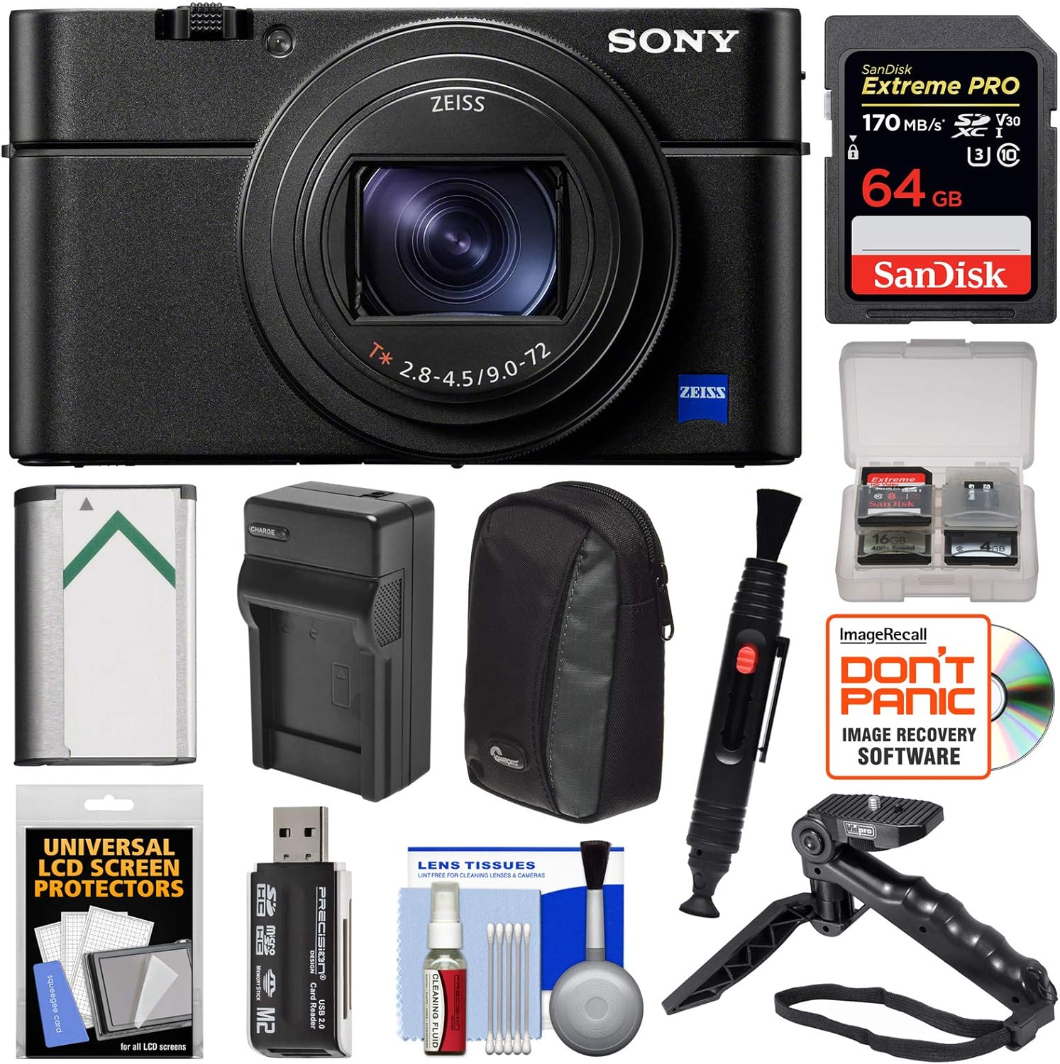 Sony CyberShot DSCRX100 VII 4K WiFi Digital Camera with