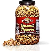 Stonehedge Farms Caramel Flavored Popcorn - 32 oz Large Tub - Bulk Gourmet Deliciously Old Fashioned Popped Sweet Snacks - Ma
