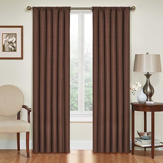 Amazon Com Eclipse Blackout Curtains For Bedroom Kendall