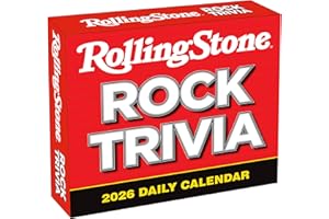 SELLERS PUBLISHING, INC. Rolling Stone Rock Trivia 2026 Daily Desk Calendar: Boxed Page-a-Day Music Quiz Calendar with Day-to-Day Rock History, Legends & Iconic Moments