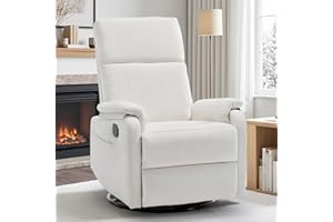 Korser Recliner Chair, Swivel Rocker Recliner Chair for Adults, Glider Chair, Small Nursery Rocking Recliner Chair, Reclining