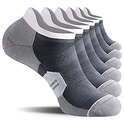 CelerSport 6 Pack Men's Running Ankle Socks with