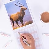 evelay 2026 British Wildlife Wall Calendar Slim Month to View Planner UK view 3