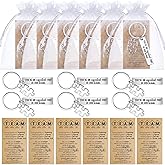 CraftyDream Emotional Support Keychains Bulk Employee Appreciation Gift Team Keychain Card Bag for Coworkers Social Worker