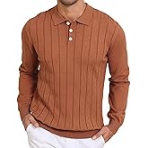 Lexiart Men's Knit Sweater Long Sleeve Textured Warm Casual