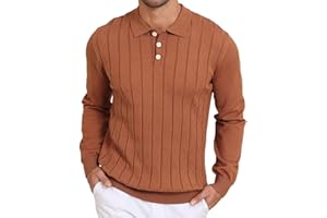 Lexiart Men's Knit Sweater Long Sleeve Textured Warm Casual
