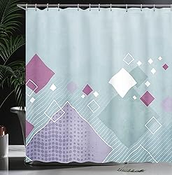 Ambesonne Abstract Shower Curtain, Geometric