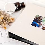 Benjia Photo Album 6x4 Slip In Linen 600 Pockets Holds 10x15cm Beige view 3