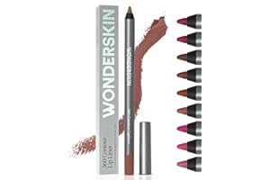 Wonderskin Lip Liner Pencil - 360 Contour Lipliner, Long Lasting, Sharpenable, Waterproof and Transfer-Proof Brown Lip Liner 