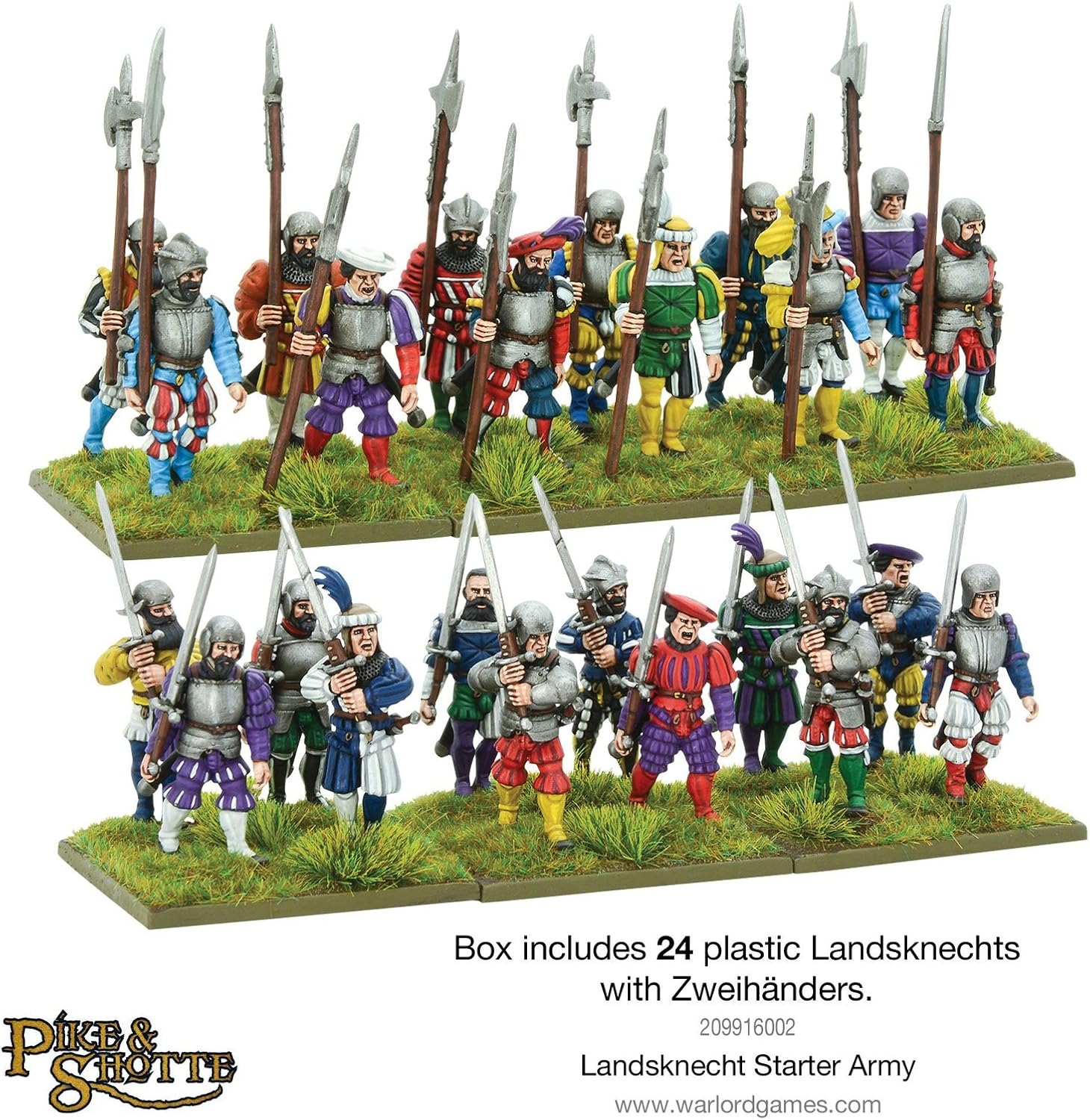 PIKE & SHOTTE Warlord Games, Pike and Shotthe - Landsknecht Starter Army, Wargaming Miniatures É - Image 5