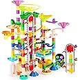 JOYIN 236Pcs Glowing Marble Run with Motorized Elevator- Construction Building Blocks Toys with 30 Glow in The Dark Plastic M