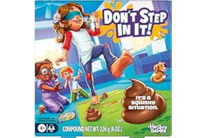 Don't Step in It! Preschool Game I Blindfolded, Poop Party Game | Spinner with 8 Fun Animal Moves | Ages 4+| 1+ Players I Fun