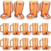 12 Pcs Mini Cowboy Boot Shot Glasses - Western Cowboy Mugs For Cowgirl Theme Party Decorations Birthday And Bachelorette Parties