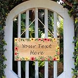 EDSG Personalised Wooden Garden Sign Plaque 186x92mm Outdoor Welcome view 6
