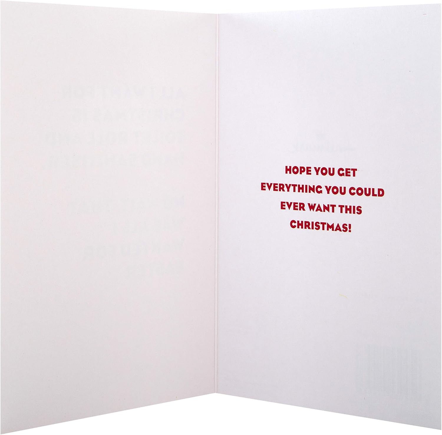 Hallmark Funny Christmas Card from Toilet Roll and Hand Sanitiser, red and green, 17.3cm x 11.9cm - Image 4