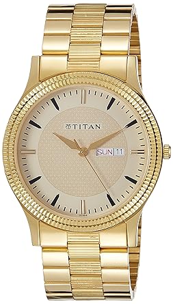 Analog Gold Dial Men's Watch-NK1650YM04