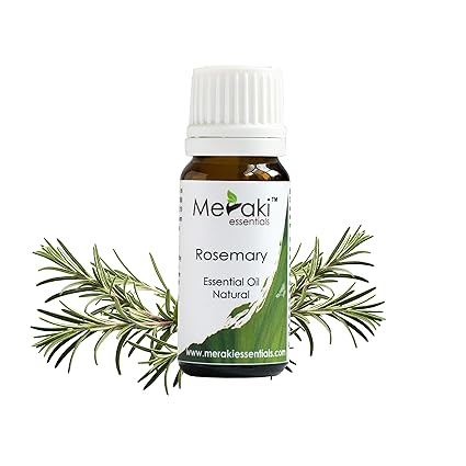 Meraki Essentials Essential Oil For Healthy Hair And Skin - Pack Of 1, Rosemary (10 Ml)
