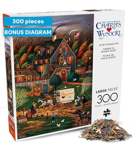 Amazon.com: Buffalo Games - Charles Wysocki - Olde Buck's County