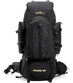 Amazon Basics Internal Frame Backpack, 75 Liters, Black Sports & Outdoors