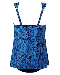 RXRXCOCO Women Tankini Bathing Suits Ruffle High