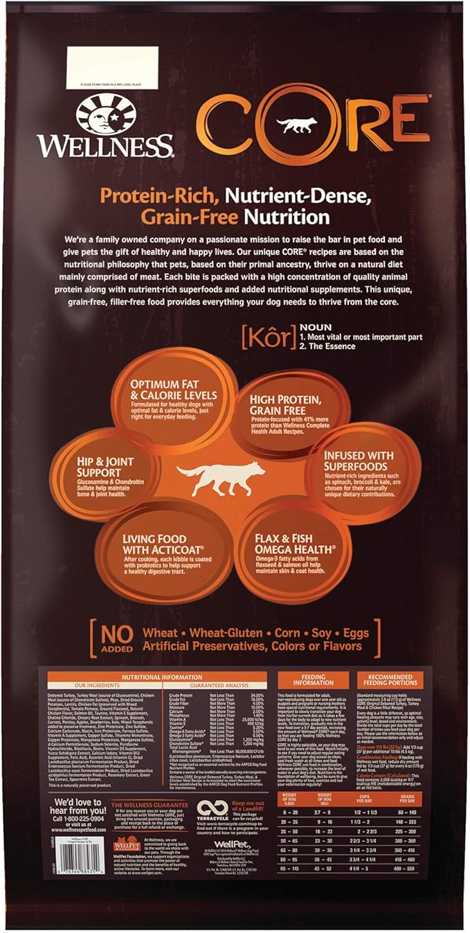 wellness core dog food 24 lb