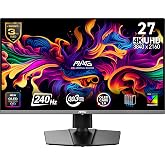msi MAG 272UP QD-OLED X24 27-Inch 4K UHD Gaming Monitor, 3840 x 2160, Quantum Dot OLED Panel, 240Hz, 0.03ms, DisplayHDR True