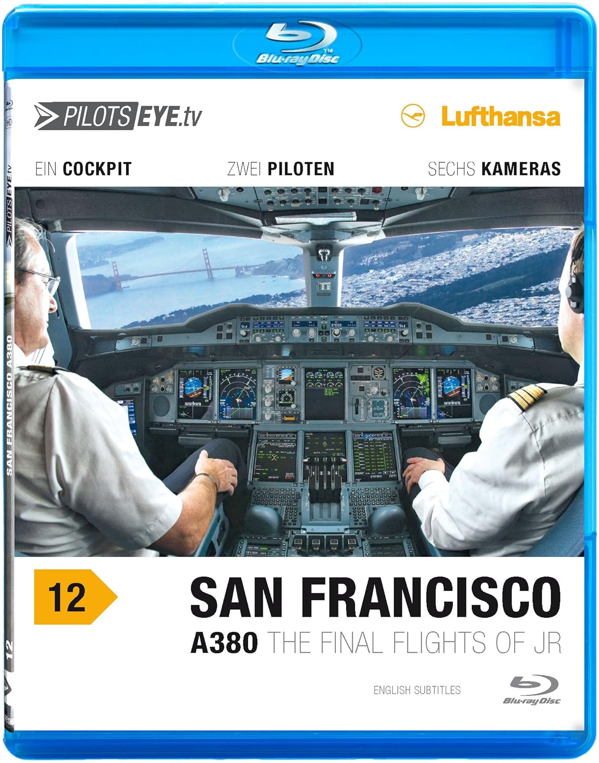 PilotsEYE.tv | SAN FRANCISCO A380 |:| Blu-ray Disc&reg; |:| Cockpitflug LUFTHANSA | Airbus A380 | The final flights...