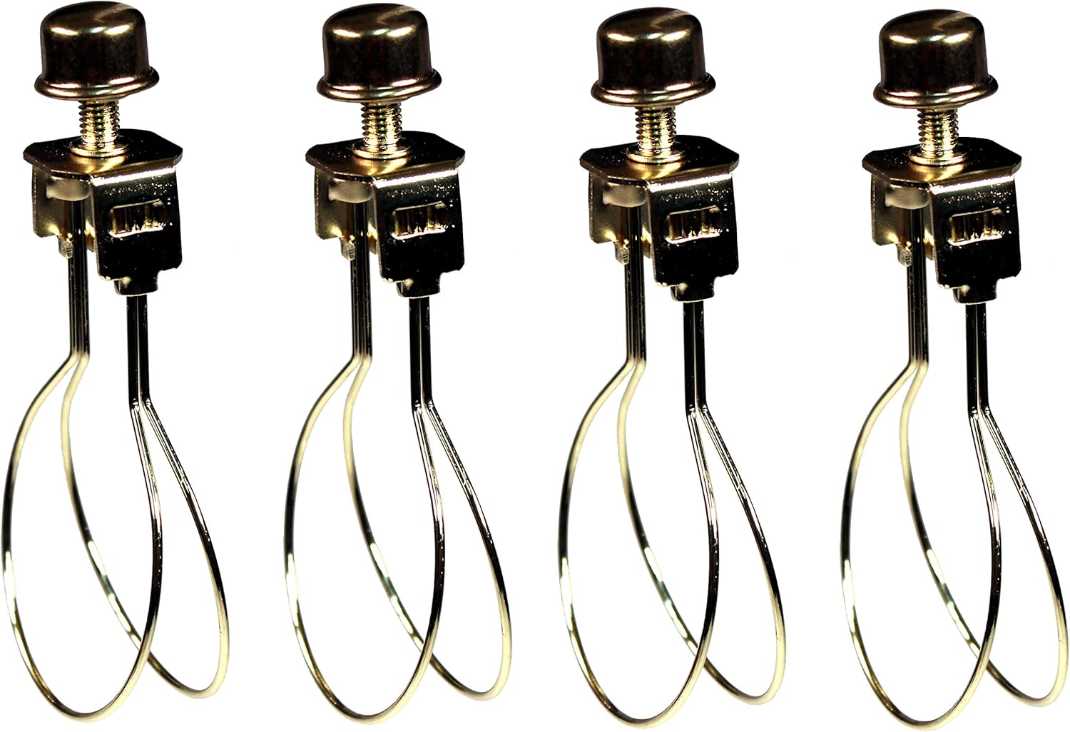 Creative Hobbies 4 Pack Lamp Shade Light Bulb Clip Adapter Clip on