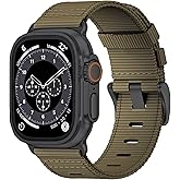 Nylon Watch Band for Apple Watch Ultra 3/2/1 Band 49mm 46mm 45mm 44mm 42mm(Series 1 2 3), Adjustable Breathable iWatch Straps for Apple Watch Ultra Bands for Men 11/10/9/8/7/6/SE/5/4/3/2/1