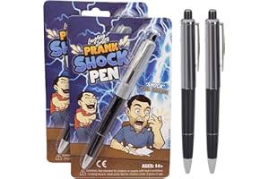 Laughing Smith Shock Pen - The Ultimate Electric Pen Prank - Practical Joke Toy - Hilarious Shock Pen Prank - Shockingly Fun Gag Gift for Friends and Family (2-Pack)