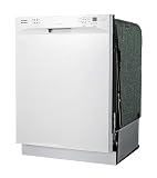 SPT SD-6501W 24″-wide Built-In Stainless Steel Tall Tub Dishwasher with ENERGY STAR, Heated Drying, 6 Wash Programs and 14 Plate Settings – White