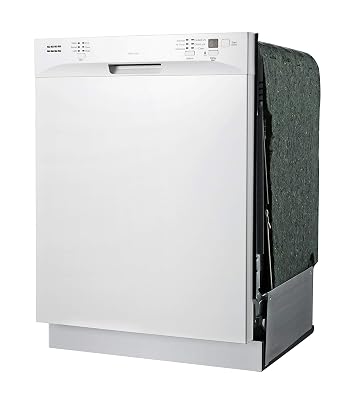 SPT SD-6501W 24″-wide Built-In Stainless Steel Tall Tub Dishwasher with ENERGY STAR, Heated Drying, 6 Wash Programs and 14 Plate Settings – White