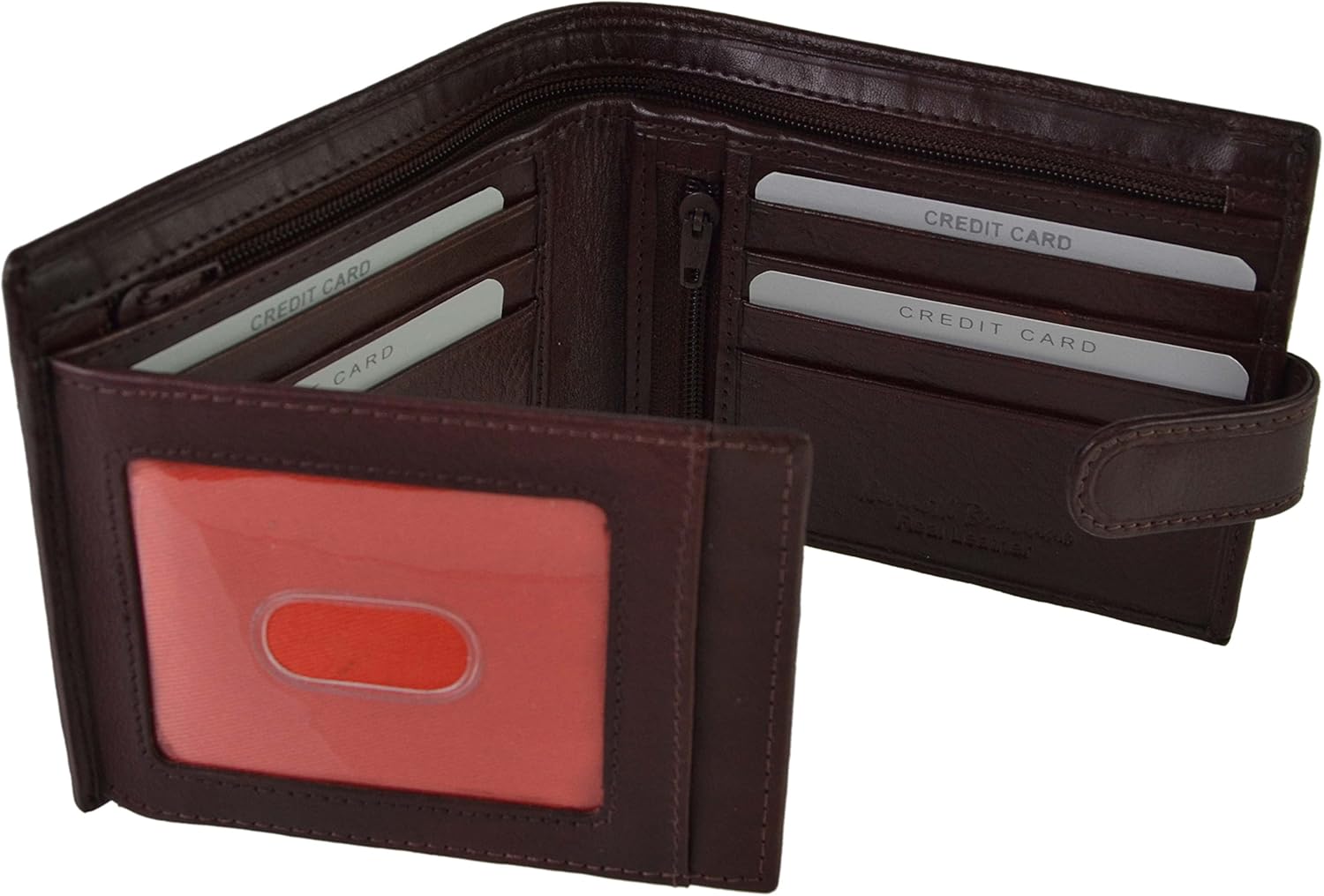 Kenneth Brownne Da Milano Men's Designer Soft Brown Hide Leather wallet - Image 5