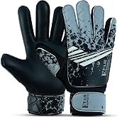 EFAH SPORTS Soccer Goalie Goalkeeper Gloves for Kids Boys Children Youth | Strong Grip Latex Palm