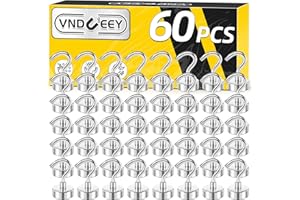 VNDUEEY 60 Pack Strong Magnetic Hooks, 25Lbs Magnet Hooks Heavy Duty, Metal Magnetic Hooks for Hanging, Magnetic Hook for Cruise, Kitchen, Garage, Classroom, and Office