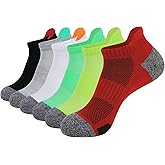 JOYNÉE Mens Ankle Athletic Low Cut Socks Running Sports Cushioned Sock for Men 6 Pack