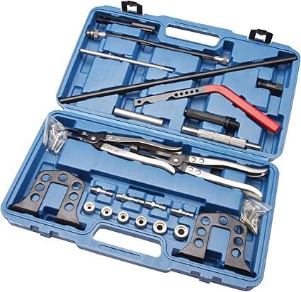 Amazon Fr Herkules Werkzeuge Coffret De Pont De Montage De Soupapes Compresseur De Ressort Et Pinces