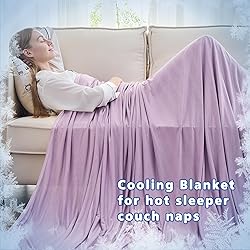 EMME Cooling Throw Blanket for Couch Sofa, Thin