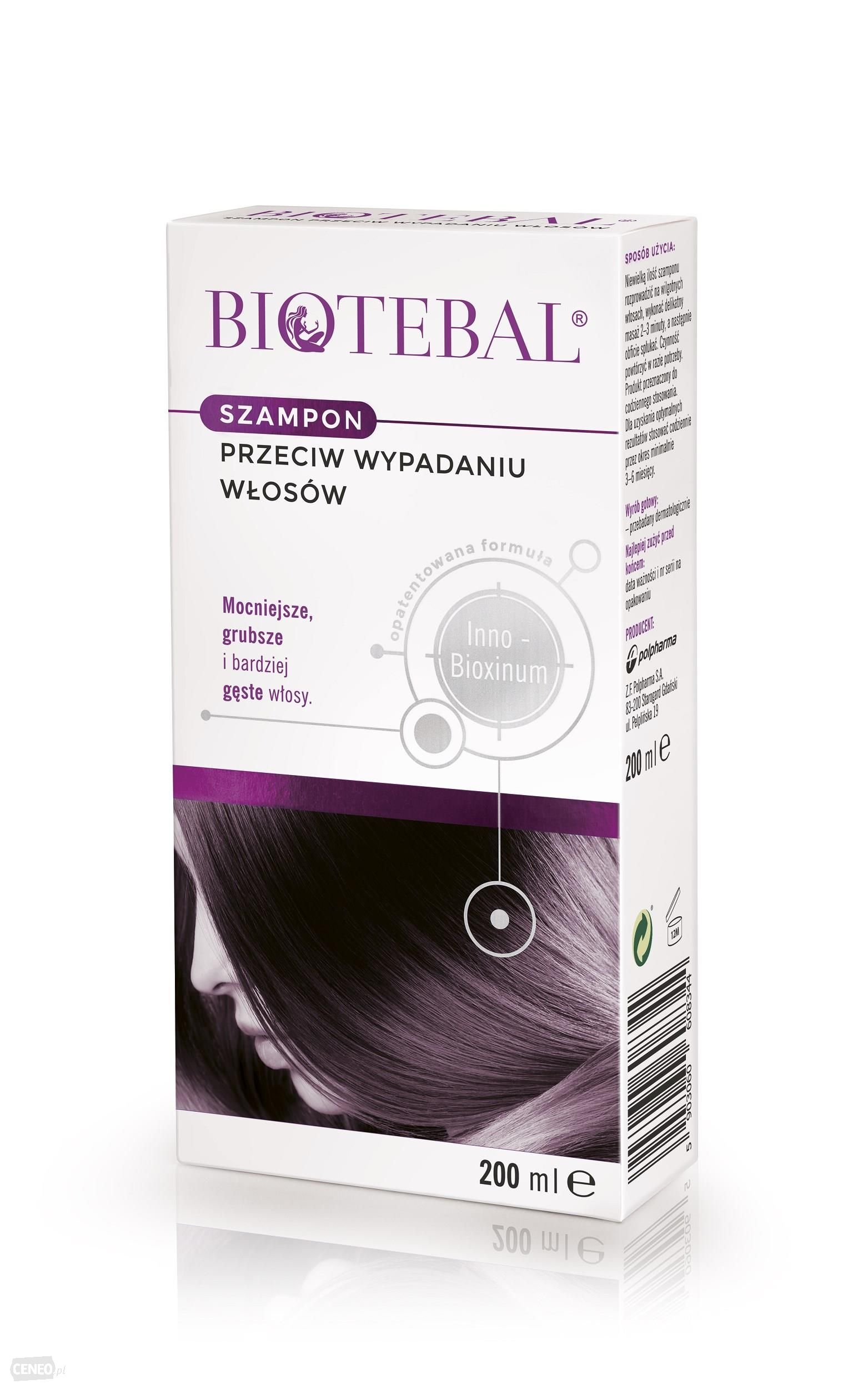 Biotebal shampoo against hair loss 200ml - for scalp and hair, also dyed with a tendency to fall out