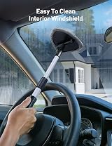 AstroAI Car Windscreen Cleaner with Telescopic Handle 4 Microfiber Pads Kit view 5