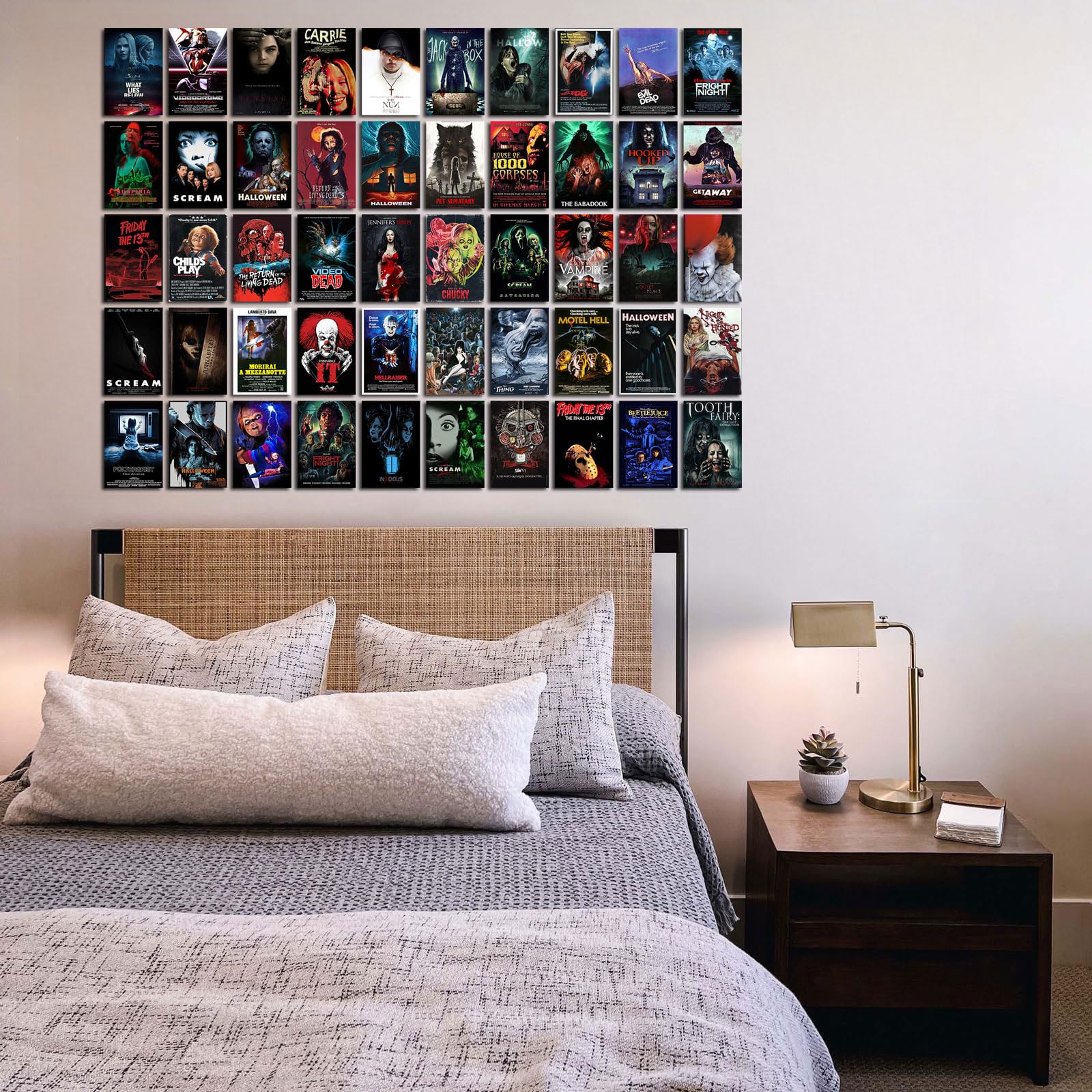 Mua GOSBI 50PCS Vintage Classic Horror Movie Posters Wall Collage Kit
