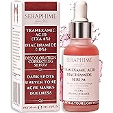 Seraphime Tranexamic Acid TXA 4% + Niacinamide 10% Serum – Discoloration Correcting Serum with Alpha Arbutin, Pro-Vitamin B5, Phloretin Dark Spot, Hyperpigmentation, Uneven Skin Tone Corrector 1 fl oz