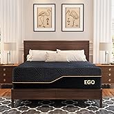 EGOHOME 14 inch Firm King Mattress, Memory Foam Mattress with Cooling Cover, Bed in a Box, CertiPUR-US Certified, Breathable and Supportive, Made in USA, 76''x80''x14'' Black