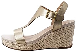 Kenneth Cole REACTION Women's Card Wedge, Soft Gold