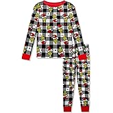Dr. Seuss The Grinch Christmas Pajamas 2 Piece Set - Holiday Sleepwear Long Sleeve & Pants, Matching Kids Boys Girls PJ Set