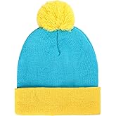 Shinymoon Winter Knit Pom Beanie Hat Halloween Character Cosplay Warm Headwear Pompom Women Men's Novelty Beanie Caps