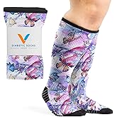 Viasox Compression Socks for Women and Men, Knee High Socks 12-15 mmhg Circulation Support for Flight, Travel, Daily
